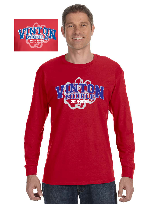 Southern Custom Prints. Vinton Middle School Long Sleeve T-Shirt