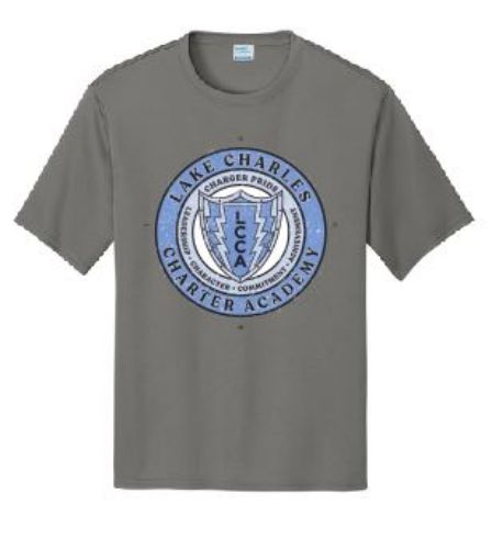 Picture of Lake Charles Charter Academy GREY DRI FIT Short Sleeve T-Shirt