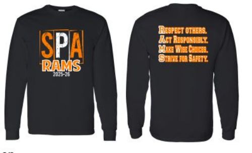 Picture of S.P. Arnett Middle School BLACK LONG SLEEVE 100% T-Shirt