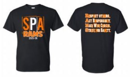 Picture of S.P. Arnett Middle School BLACK SHORT SLEEVE 50/50 T-Shirt