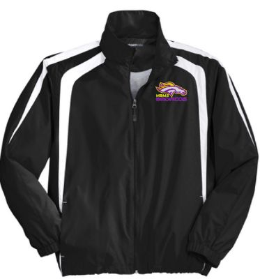 Picture of Moss Bluff MIDDLE School Full Zip BLACK Wind Jacket