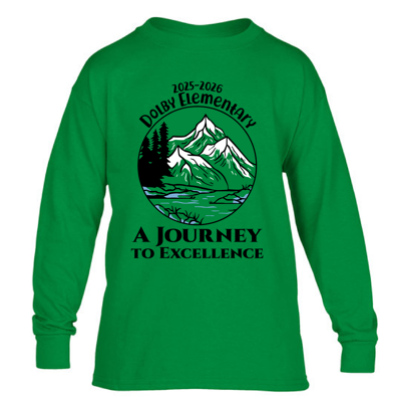 Picture of Dolby Elementary GREEN Long Sleeve T-Shirt