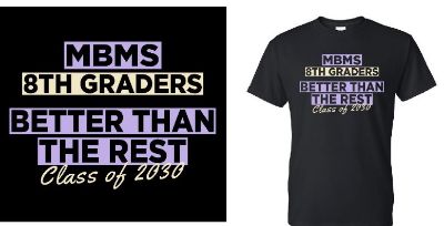 Picture of Moss Bluff MIDDLE 8th Grade Fundraiser Short Sleeve T-Shirt