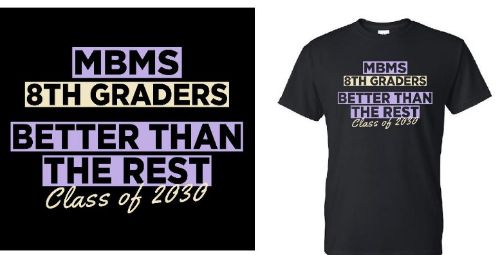 Picture of Moss Bluff MIDDLE 8th Grade Fundraiser Short Sleeve T-Shirt