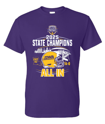 Picture of Iowa High School Football STATE CHAMPIONS Shirt - SHORT Sleeve