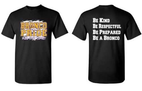 Picture of Moss Bluff MIDDLE School SHORT sleeve SPIRIT T-Shirt 